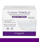 Clean Skin Club Clean Towels XL Healthy Aging, Smooths Fine Lines Wrinkles &amp;amp; Texture In 6 Weeks,...