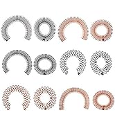 FOMIYES 12 Pcs Stretch Hair Comb Headbands, Tooth Flexible Circle Comb Hairband Holder for Women ...