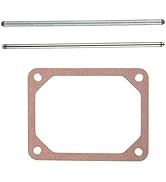 Push Rod Set with 690971 Valve Cover Gasket Replacement for B &amp; S 690981 690982 Steel &amp; Aluminum