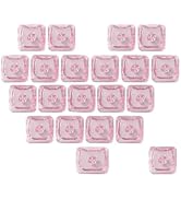 JSJT Blank Crystal Transparent Keycaps, Backlit Pink Keycap,21 Keys Love Heart-Shaped PC Custom K...
