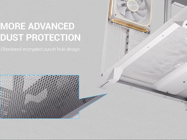 EDGEFLOW ATX PC GAMING CASE WHITE