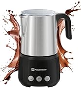Maestri House Milk Frother, 4-in-1 Electric Milk Steamer and Frother, 16.9OZ 600W Smart Touch Con...