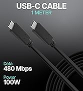 VisionTek USB-C 100W 1 Meter Charging Cable - 901439