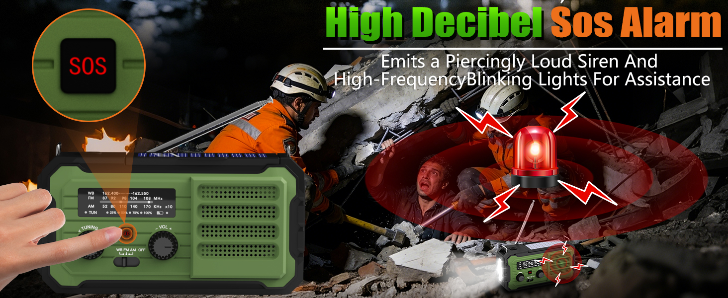 Multi function emergency radio