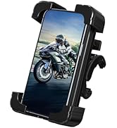 RESSONIC Phone Holder Bike Mount with Detachable Power Bank 5000 mAh– Fast Magnetic Wireless Char...