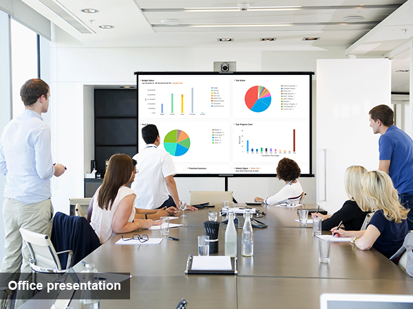 projector screen for office presentation