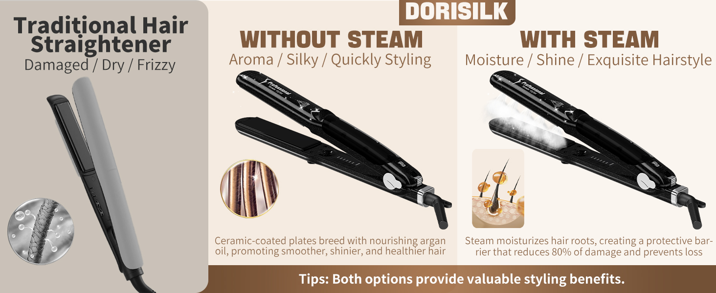 S088 Steam Hair Straightener Iron