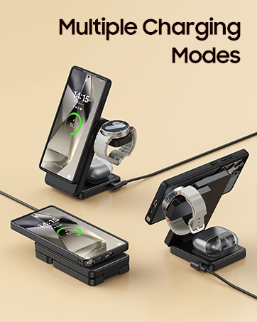 Magnetic charger stand for samsung