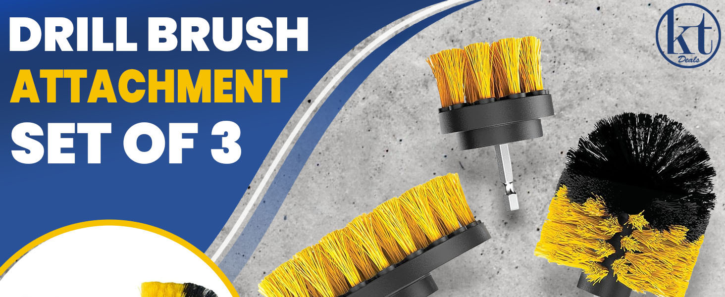 Drill Brush Attachments Set 1