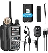 BAOFENG UV-5R Mini Radio Ham Radio Long Range Handheld Two Way Radio Dual PTT APP Programming NOA...