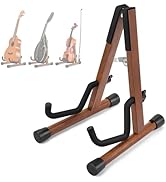 Donner Wood Ukulele Stand Mini Guitar Stand for Violin, Hush Guitar, Mandolin, Banjo, Folding Flo...