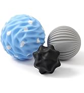 HODEMI Massage Ball Set, Textured, Spiky, Lacrosse Ball for Deep Tissue Muscle Massage, Myofascia...