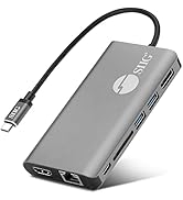 SIIG USB-C MST Dual Display Docking Station Video Adapter for Windows, NOT for MacOS [Single 4k, ...