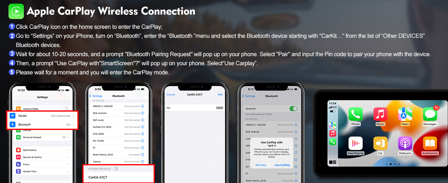 Carplay Wireless Connection