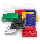 12Pcs Small Solderable Breadboard 170 Tie-Points Mini Breadboard Kit Mini PCB Prototype Solderles...