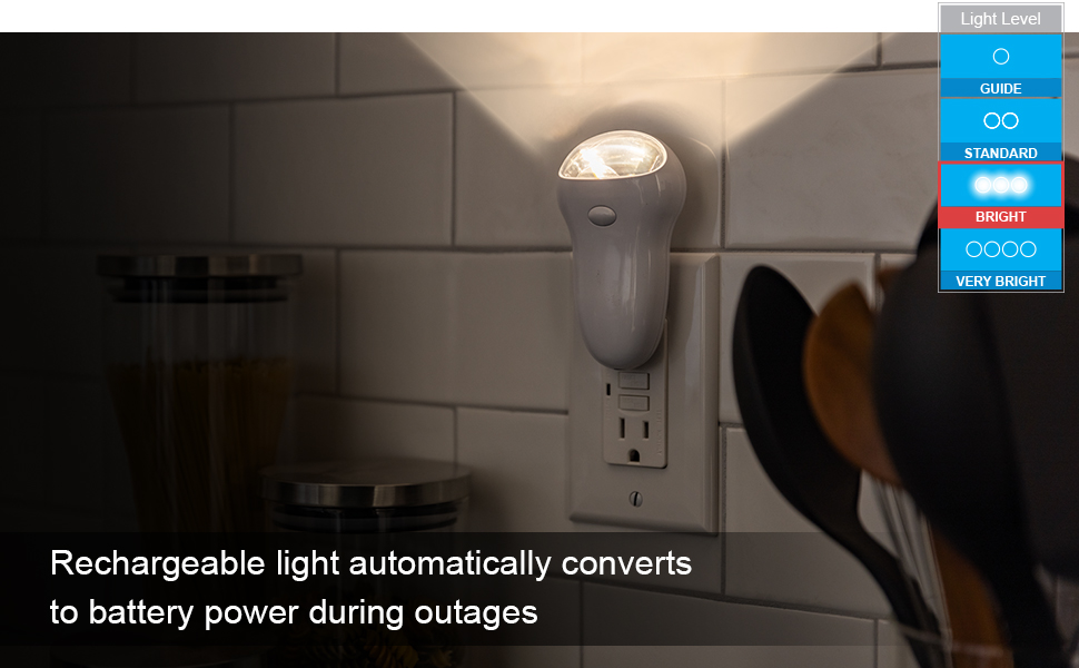 GE 3-in-1 LED Power Failure Night Light