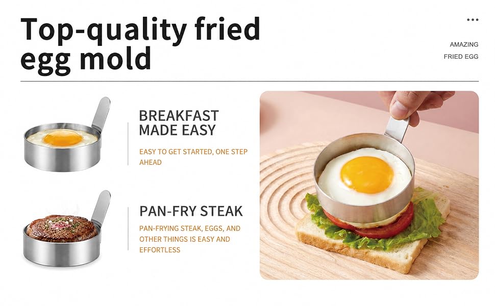 The round coated surface provides exceptional nonstick performance