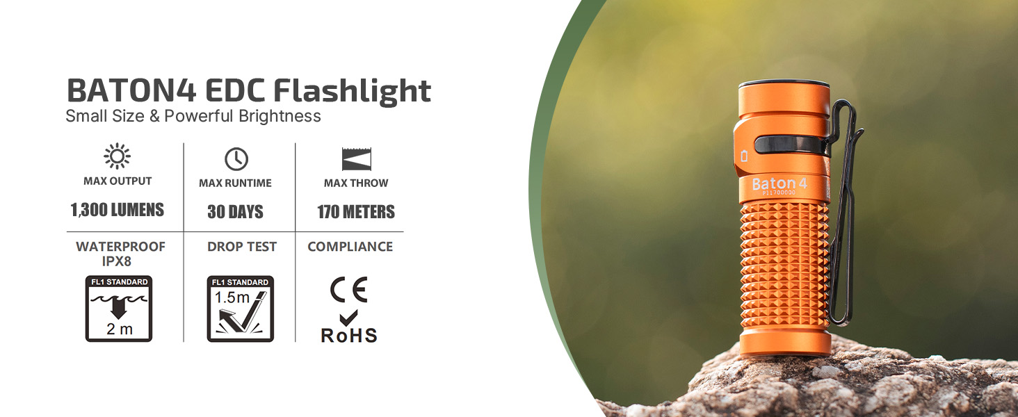 edc flashlight rechargebale