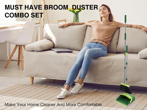 Broom and Dustpan Set