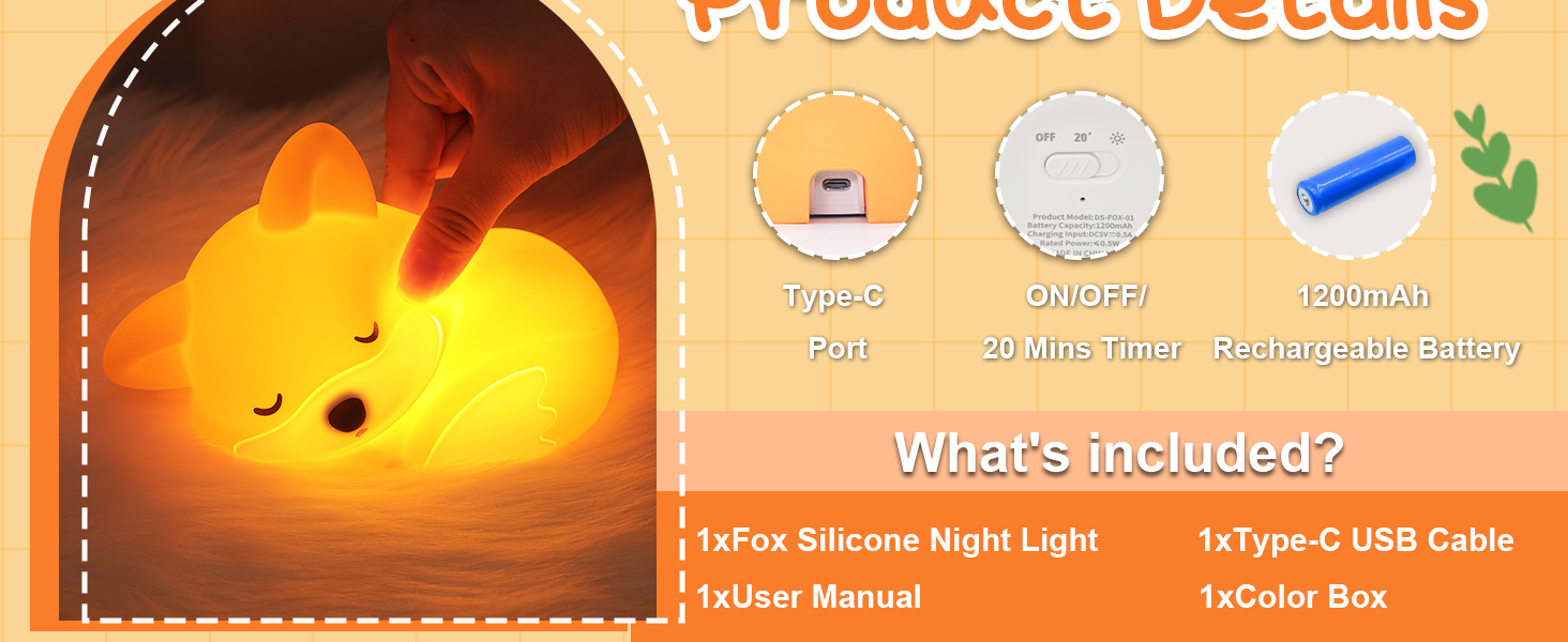 Fox Night Light