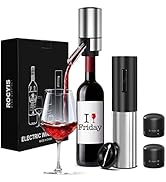 Wine Gifts-Electric Wine Opener and Aerator Set-Wine Dispenser Battery Operated, Rechargeable Win...