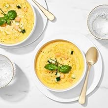 blended soups, stews with immersion blender and mixer