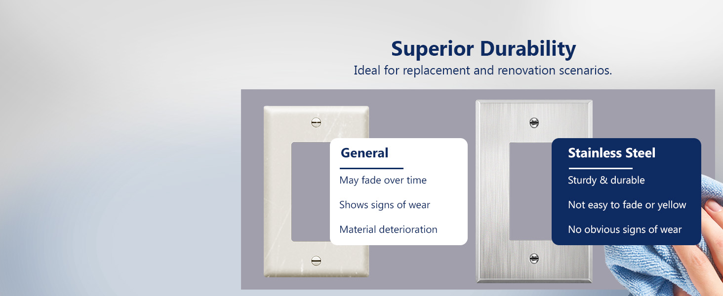 Metal Wall Plate Premiun A+ 02-4 PC