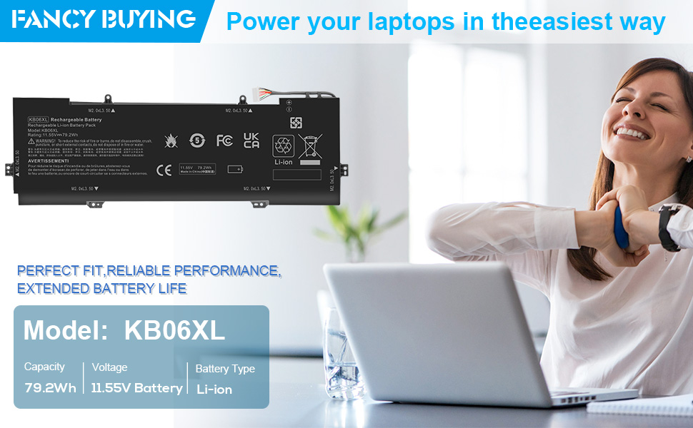 KB06XL, 902499-855, 902401-2C1, HSTNN-DB7R, KBO6XL, TPN-Q179, 902499-856 battery