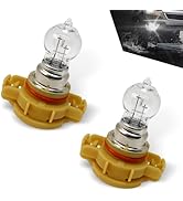 Downhill PSX24W Fog Light Bulbs,12V 24W 3500K Ultra-bright Shock-proof Quartz Glass Daytime Runni...