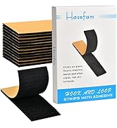 Hasefam 12 Sets 2x4in Hook and Loop Strips with Adhesive,Double Sided Reclosable Strong Back Self...