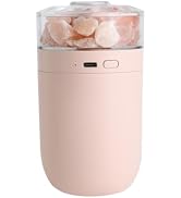 Himalayan Salt Lamp Ultrasonic Humidifier,Essential Oil Aromatherapy Diffuser,230ML Cool Mist Hum...