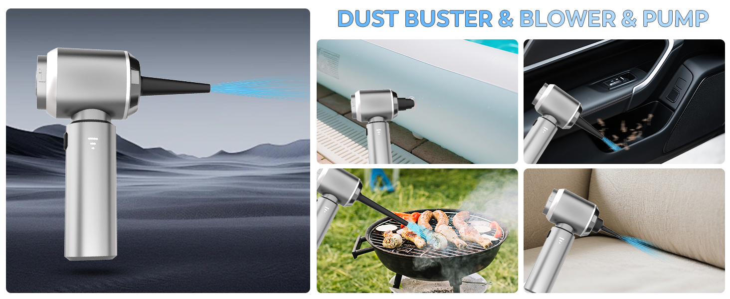 KedeeSparkle Mini Car Vacuum Cleaner, 4 in 1 Cordless Vacuum Cleaner