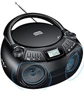Gueray CD Player Boombox with Bluetooth Boombox AM/FM Radio USB Port Portable CD Player Stereo So...