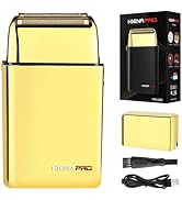 HIENA PRO Foil Shaver for Men Barber, Double Electric Foil Trimmer, Professional Electric Razor, ...