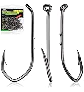 LUCKYFISHING Baitholder Fishing Hooks Saltwater Freshwater 100/80/70/60pcs Professional V Bait Ho...