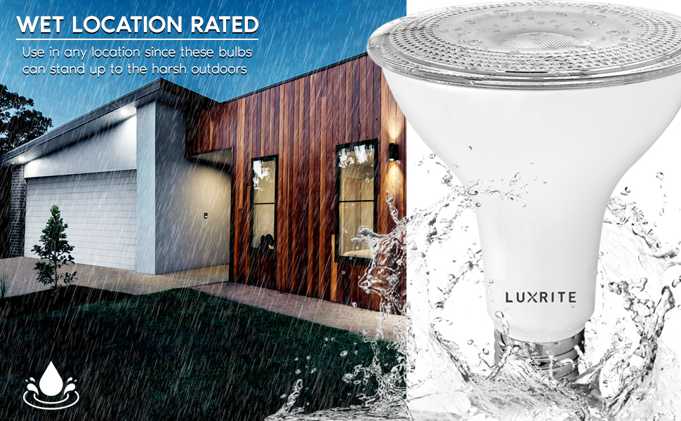 par30 led light bulb floodlight spotlight e26 medium base wet rated indoor outdoor par 30 long neck