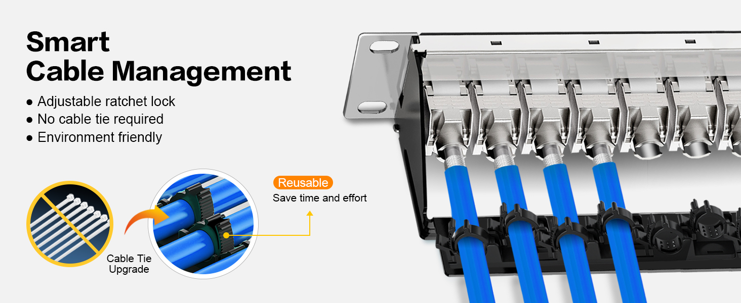 12 Port keystone patch panel