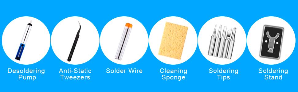 soldering iron accessories kit electronics repair tool 60 Watt professional soldering pen 