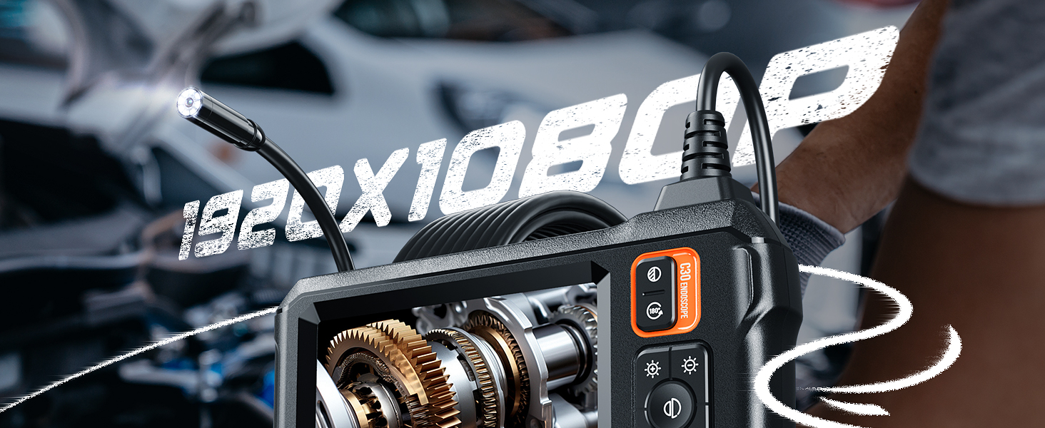 endoscope camera with light