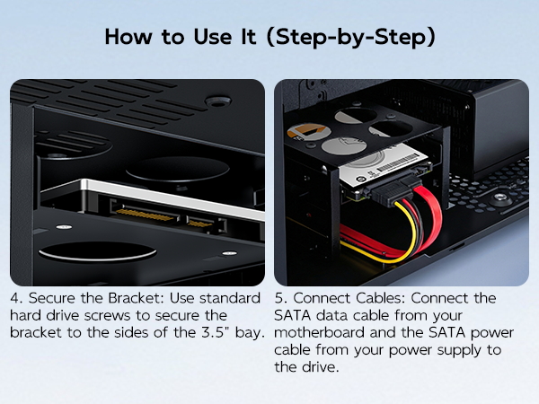 2.5'' 3.5'' Hard drive mounting bracket