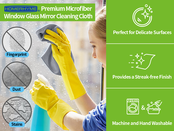 Microfiber Glass Cleaning Cloth