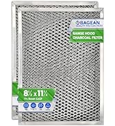 Range Hood Filter 8.50" x 11.25" for LL62F Combo Charcoal Grease Filter - Ductless Broan Range Ho...