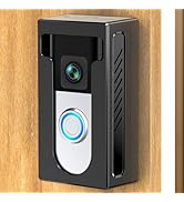 QIBOX No Drill Adhesive Video Doorbell Mount Compatible for Ring/Blink Wireless Video Doorbell, N...