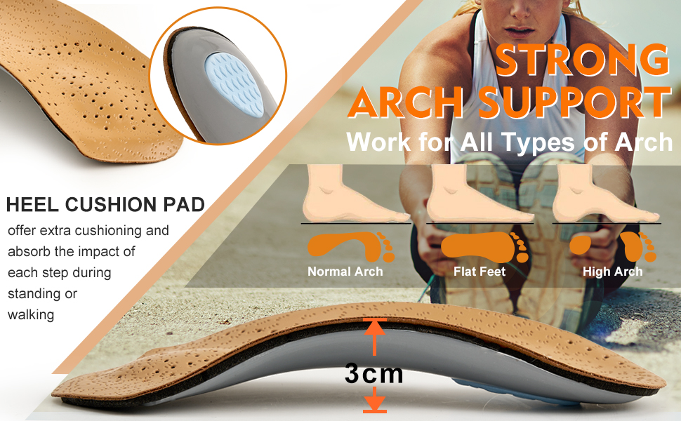 high arch support insoles