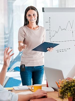 In Ear Back Electric Microphone - Portable Omnidirectional Wired Headset Pro Voice Audio Condenser