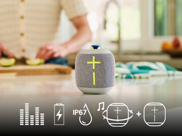 Ultimate Ears WONDERBOOM 4 Portable Waterproof Bluetooth Speaker With Big Bass and 360-Degree Sound