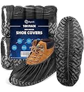 squish Shoe Covers Disposable Non Slip, 100 Pack(50 pairs) Thick Extra Disposable Boot Covers Sli...