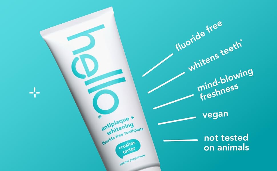 anticavity fluoride, tastes amazing, mind-blowing freshness, vegan, not tested on animals