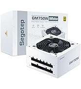Segotep 750W White Power Supply, 80 Plus Gold Certified Full Modular PCIe 5.0 &amp; ATX 3.0 Gaming PS...