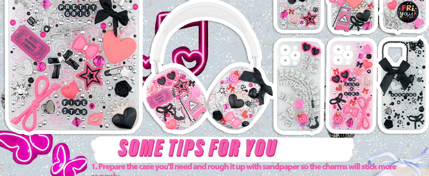 junk charms for phone cases